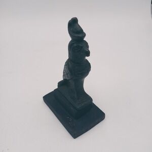 VTG Black‎ Statue Of God Horus Falcon